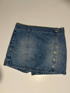 Nevada Denim Wrap Skort Size 10 Sears Canada